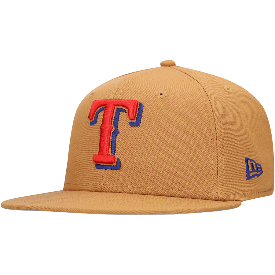 New Era Texas Rangers Color Pack 59FIFTY Fitted Hat-Brown