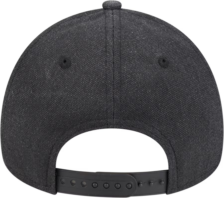 New Era Las Vegas Raiders Logo Essentials A Frame 9FORTY Adjustable Hat-Charcoal Black
