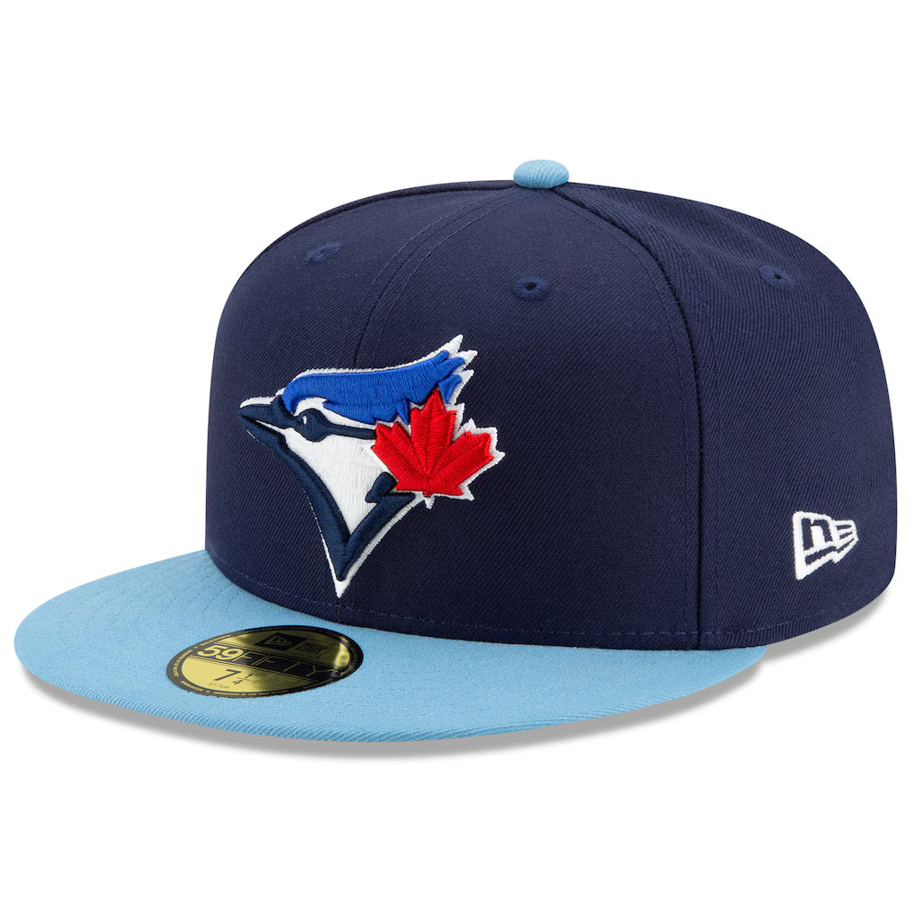 Toronto Blue Jays MLB New Era Men's Navy/Light Blue 59Fifty 50th Anniversary Authentic Collection Fitted Hat