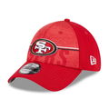 New Era Men's San Francisco 49ers NFL Training Camp 39THIRTY Flex Fit Hat 2023-Scarlet