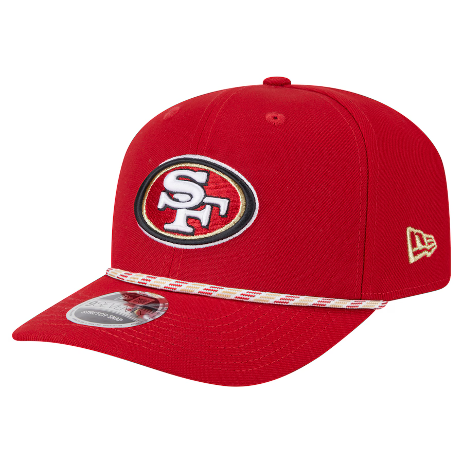 New Era San Francisco 49ers Game Day Multi Rope 9SEVENTY Stretch-Snap Hat-Red