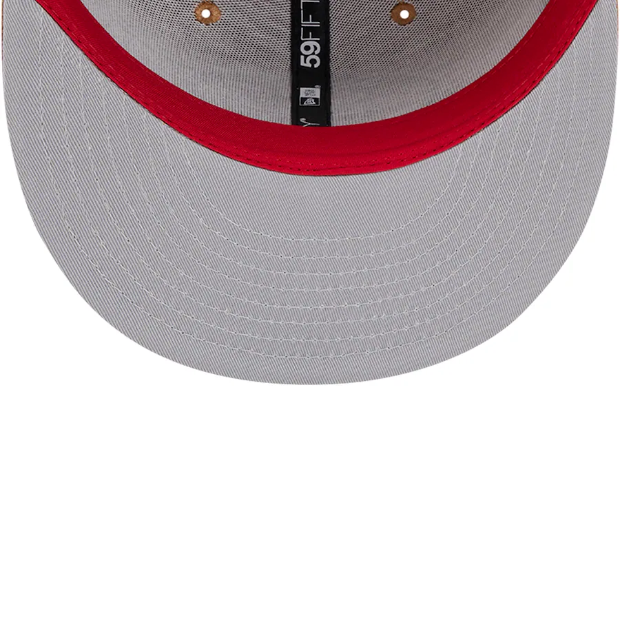 New Era San Francisco 49ers Color Pack Side Patch 59FIFTY Fitted Hat-Brown