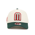 New Era Mexico WBC  9FORTY A-Frame Snapback Hat-Chrome/Dark Green