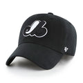 Montreal Expos MLB 47 Brand Men's Black/White Clean Up Adjustable Hat