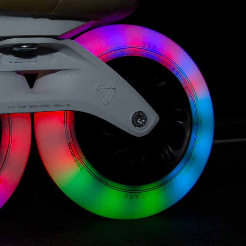 Powerslide Neons LED 125mm/85A Wheels (Pack of 6)