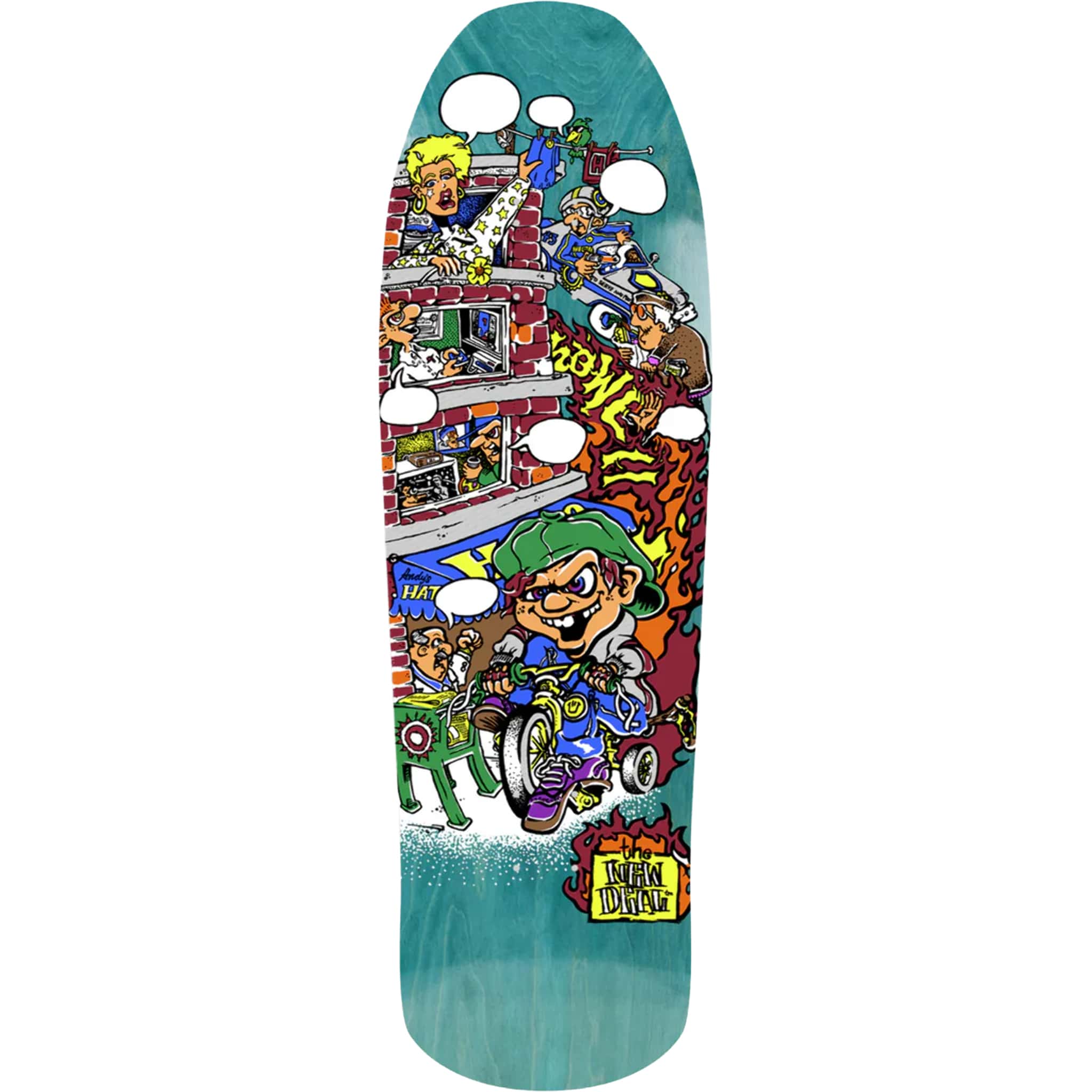 New Deal Andy Howell Tricycle Kid Skateboard Deck 9.63"