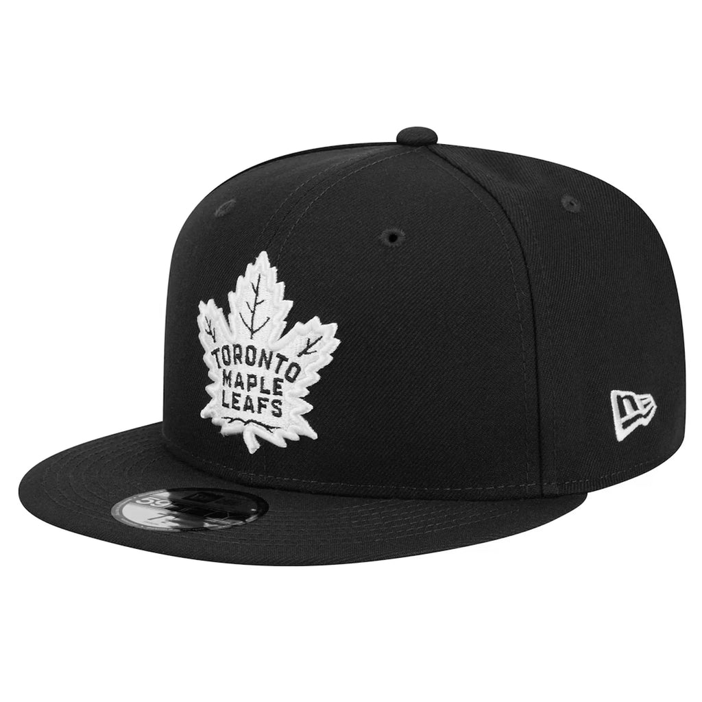 Toronto Maple Leafs NHL New Era Men's Black White 9Fifty Basic Snapback
