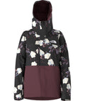 The North Face - Freedom Insulated Jacket - Women's - TNF Black Winter Flowers Print/Alpine Plum