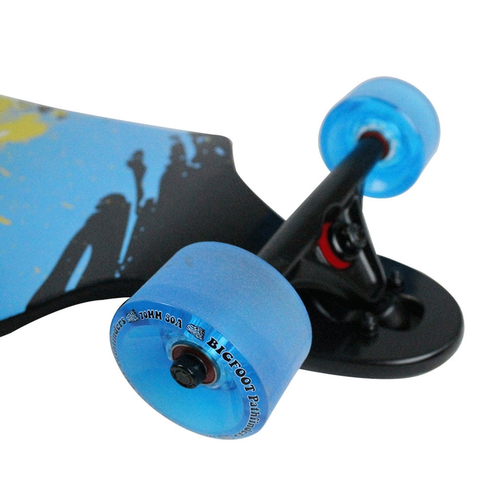 Paradise Longboard 9.75" x 39.75" Sun Splash Drop Down Drop Through