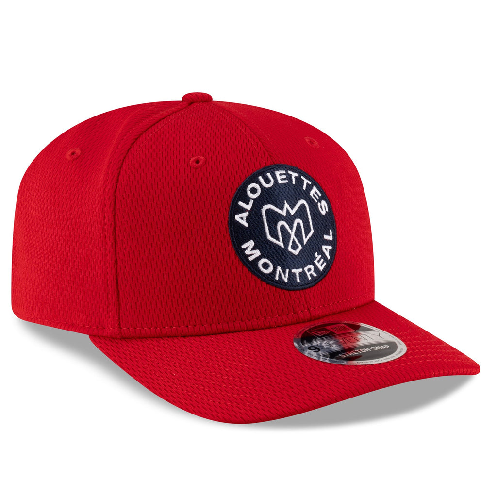 Montreal Alouettes CFL New Era Men's Red 9Seventy 2025 Sideline Stretch Snapback
