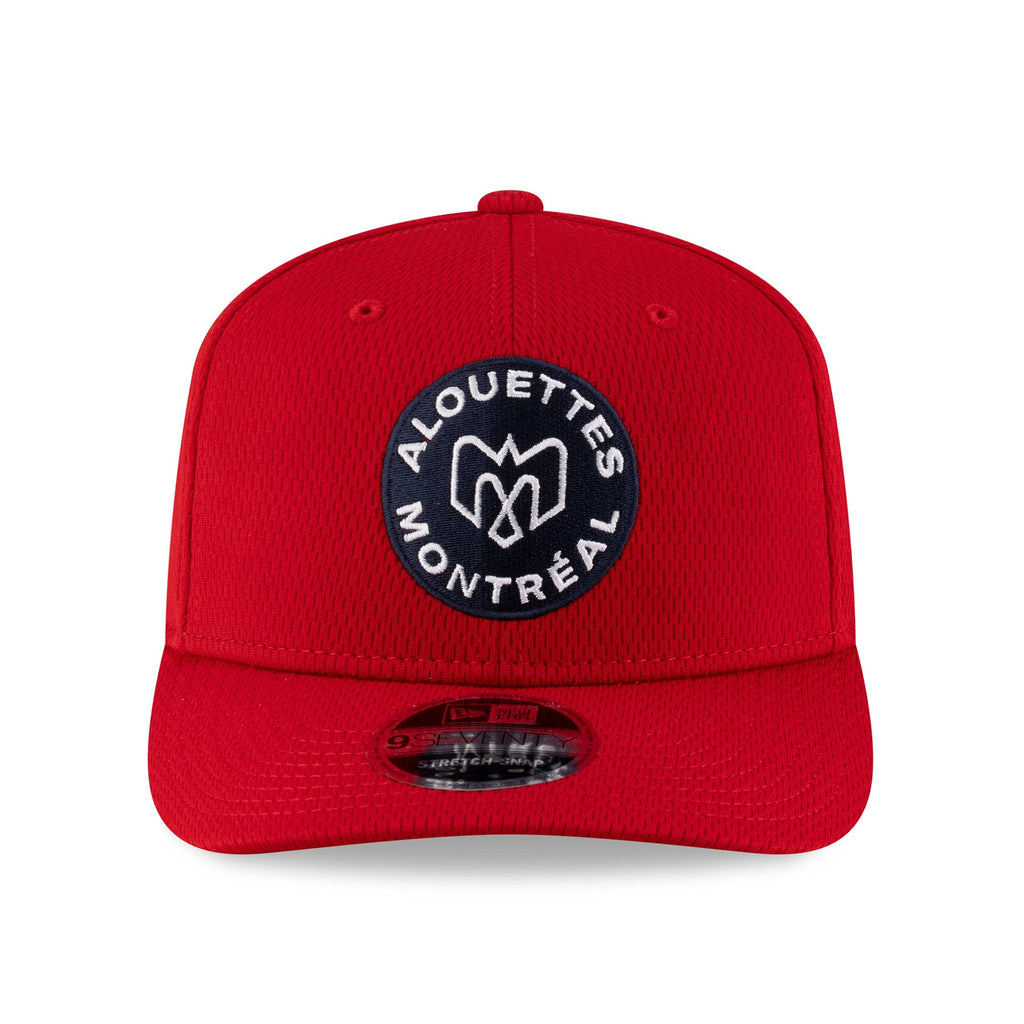 Montreal Alouettes CFL New Era Men's Red 9Seventy 2025 Sideline Stretch Snapback