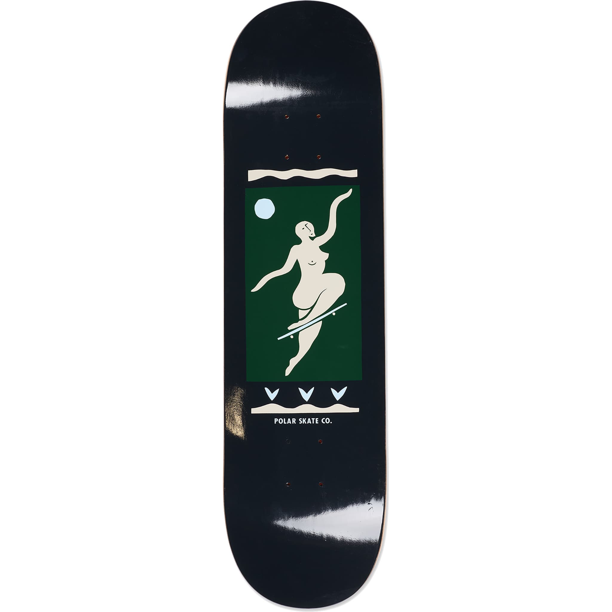Polar Team No Comply Charcoal Skateboard Deck 8.25"