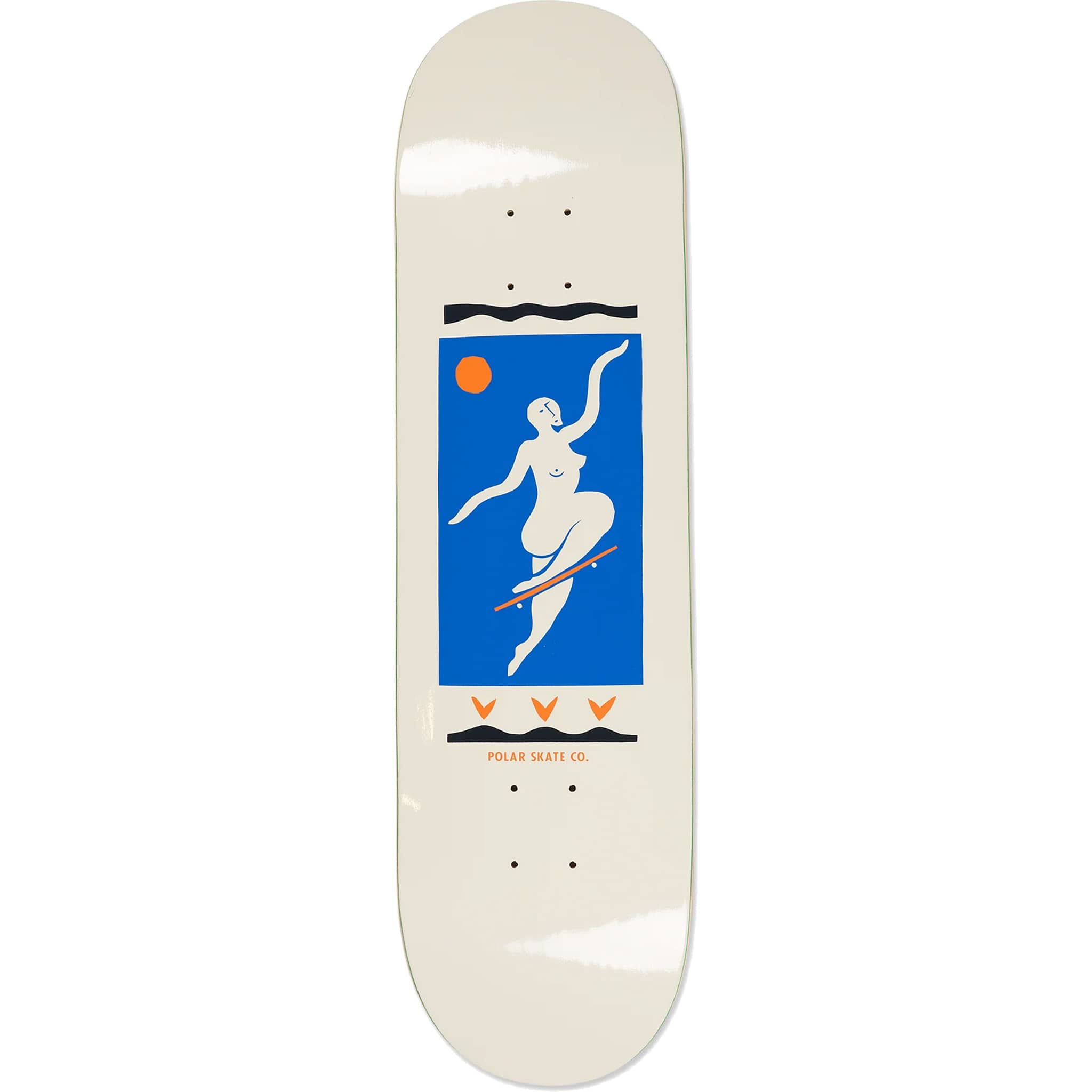 Polar Team No Comply Cream Skateboard Deck 8.75"