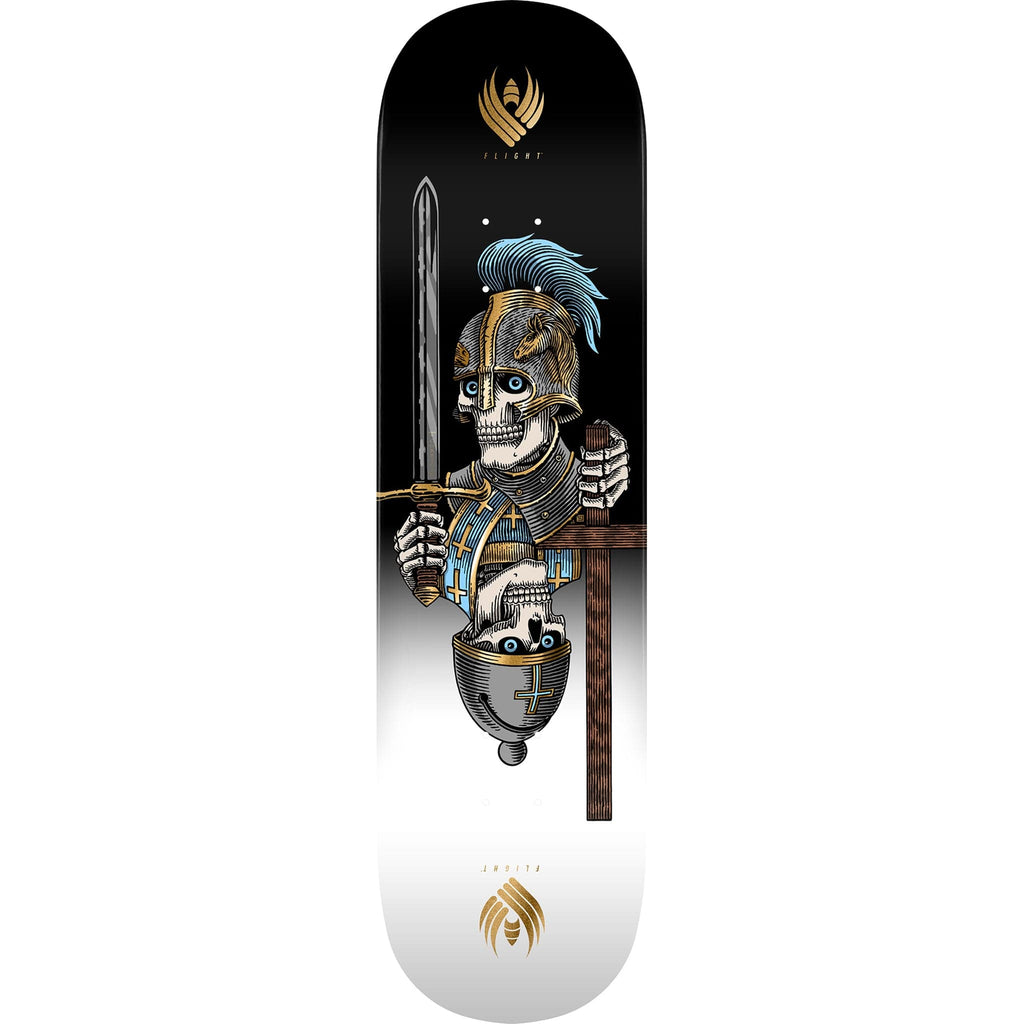 Powell Peralta Corrigan Chess Skull Flight Skateboard Deck Gold Foil 8.42"