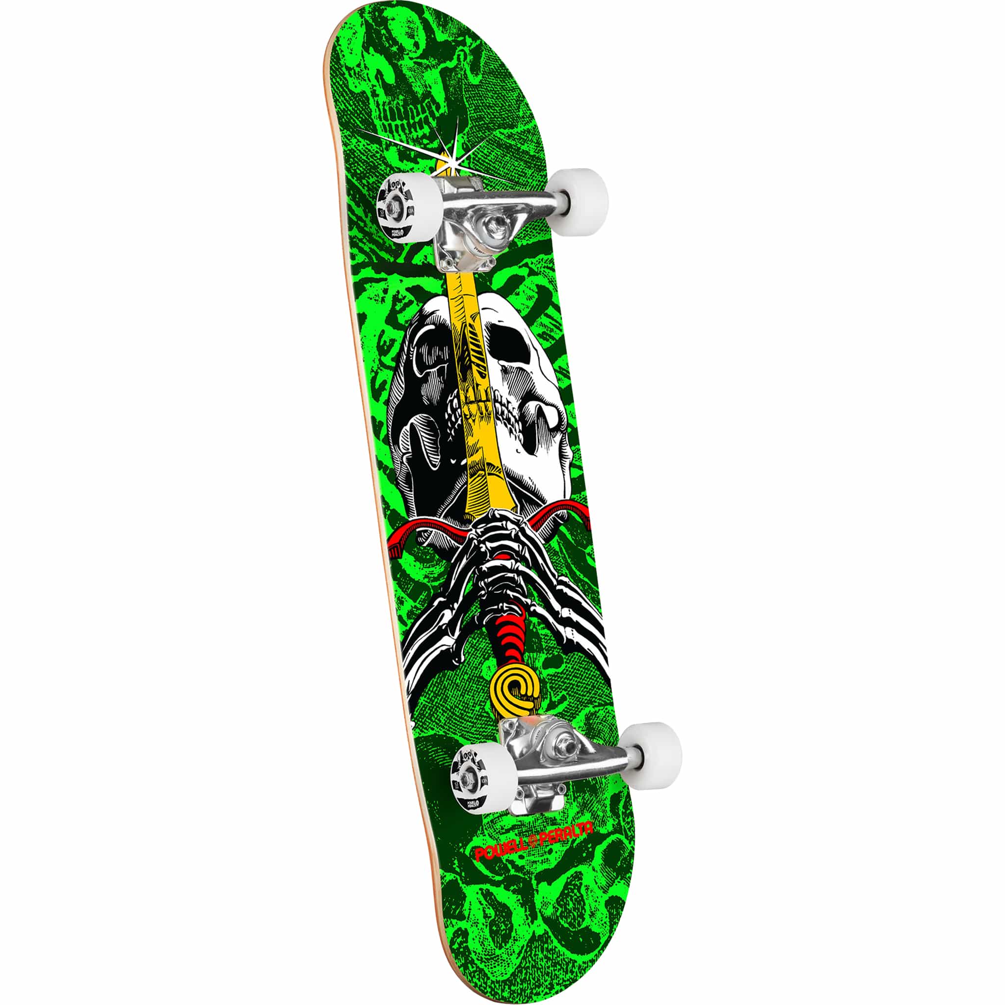 Powell Peralta Skull & Sword Skateboard Complete Green 8"