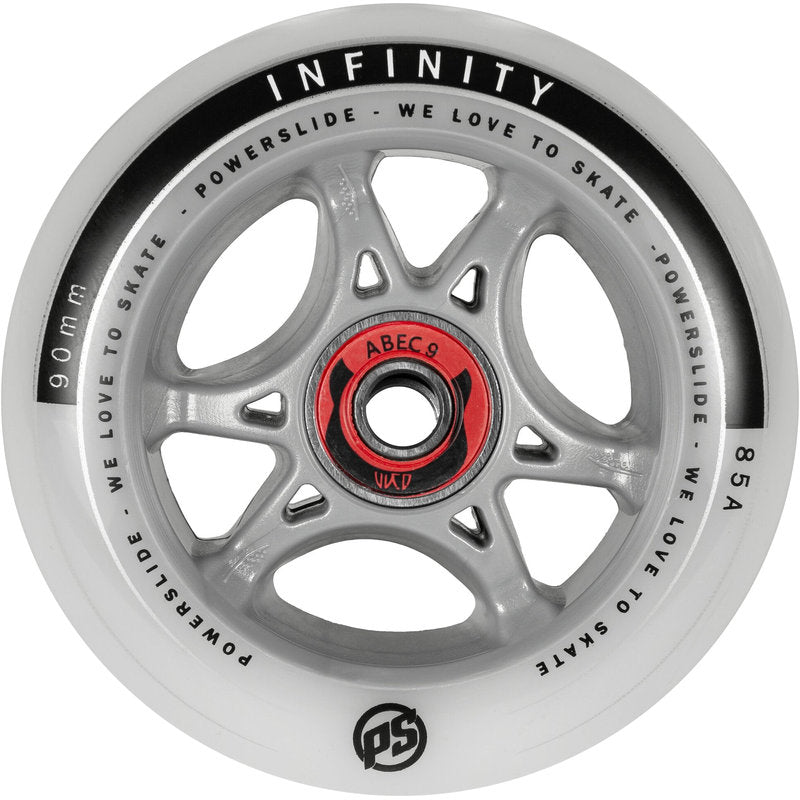 Powerslide Infinity RTR ABEC9 Spacer 90mm/85A Wheels (Pack of 4)