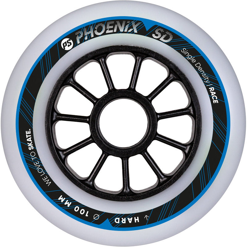 Powerslide PHOENIX SD Hard 100mm/86A Wheels (Pack of 8)