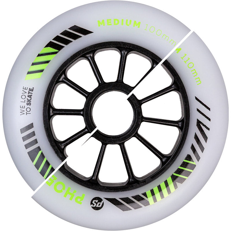 Powerslide PHOENIX HILO DD Medium 110/100mm/84A Wheels (Pack of 8)