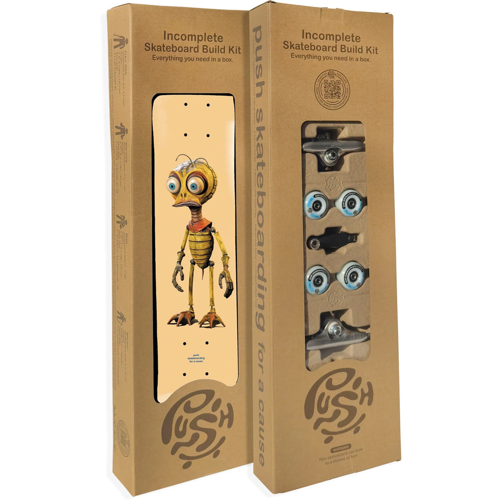 Push Bee Zombie FP Skateboard Incomplete 8.25"