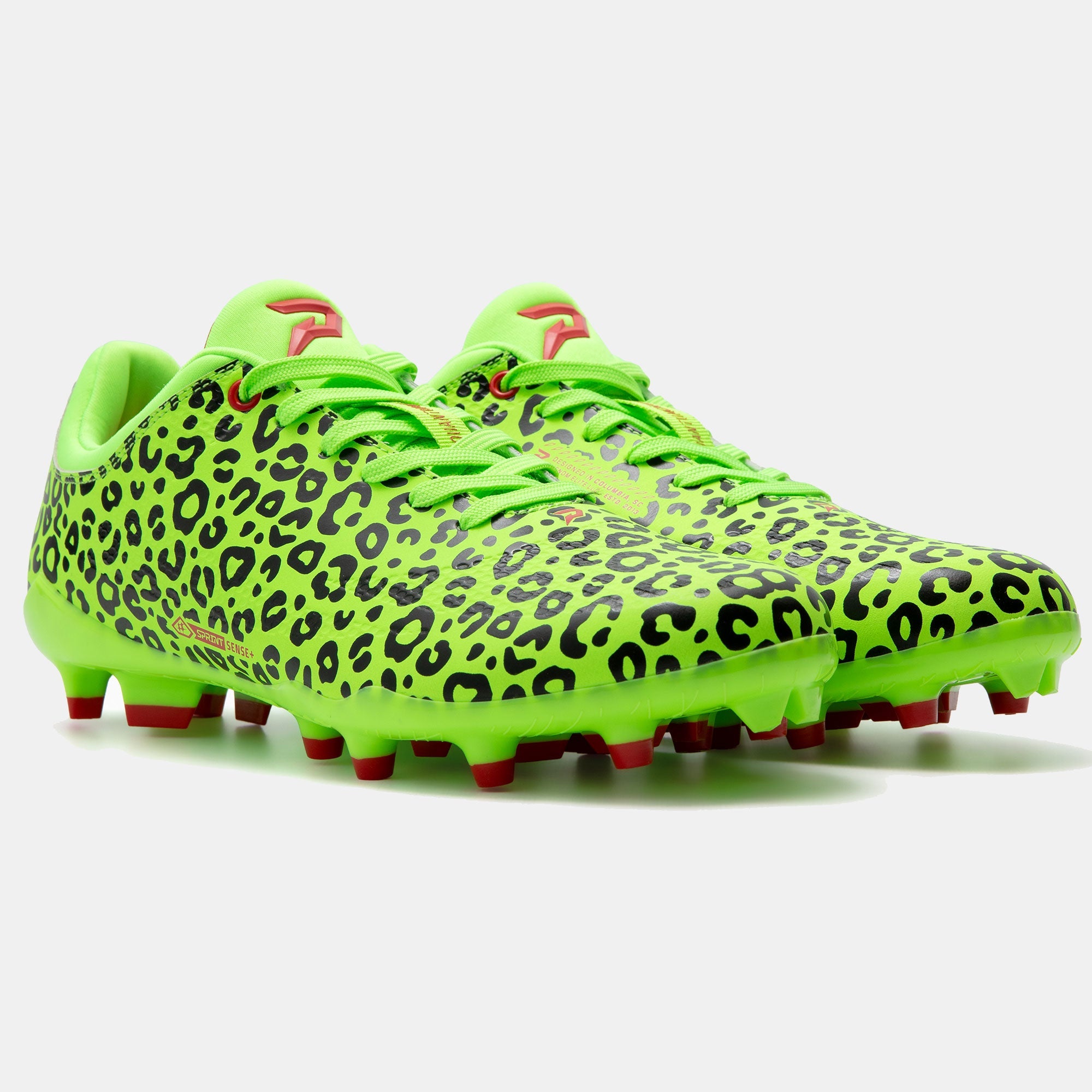Phenom Elite Quantum Carbon Football Cleats – Slime Leopard