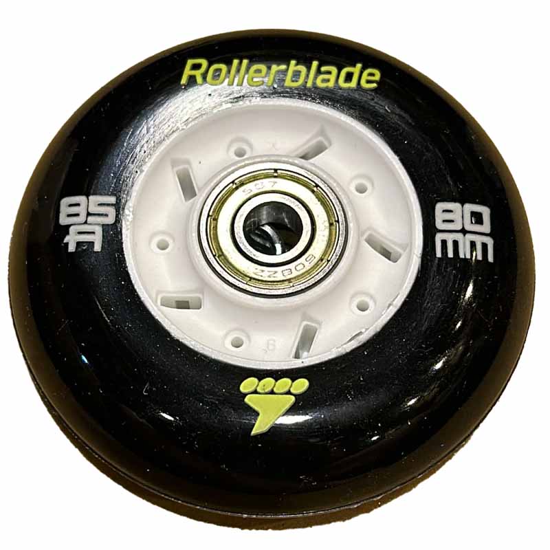 Rollerblade RB Cruiser 80mm/85A Wheels with SG7 Bearings (Pack of 8)