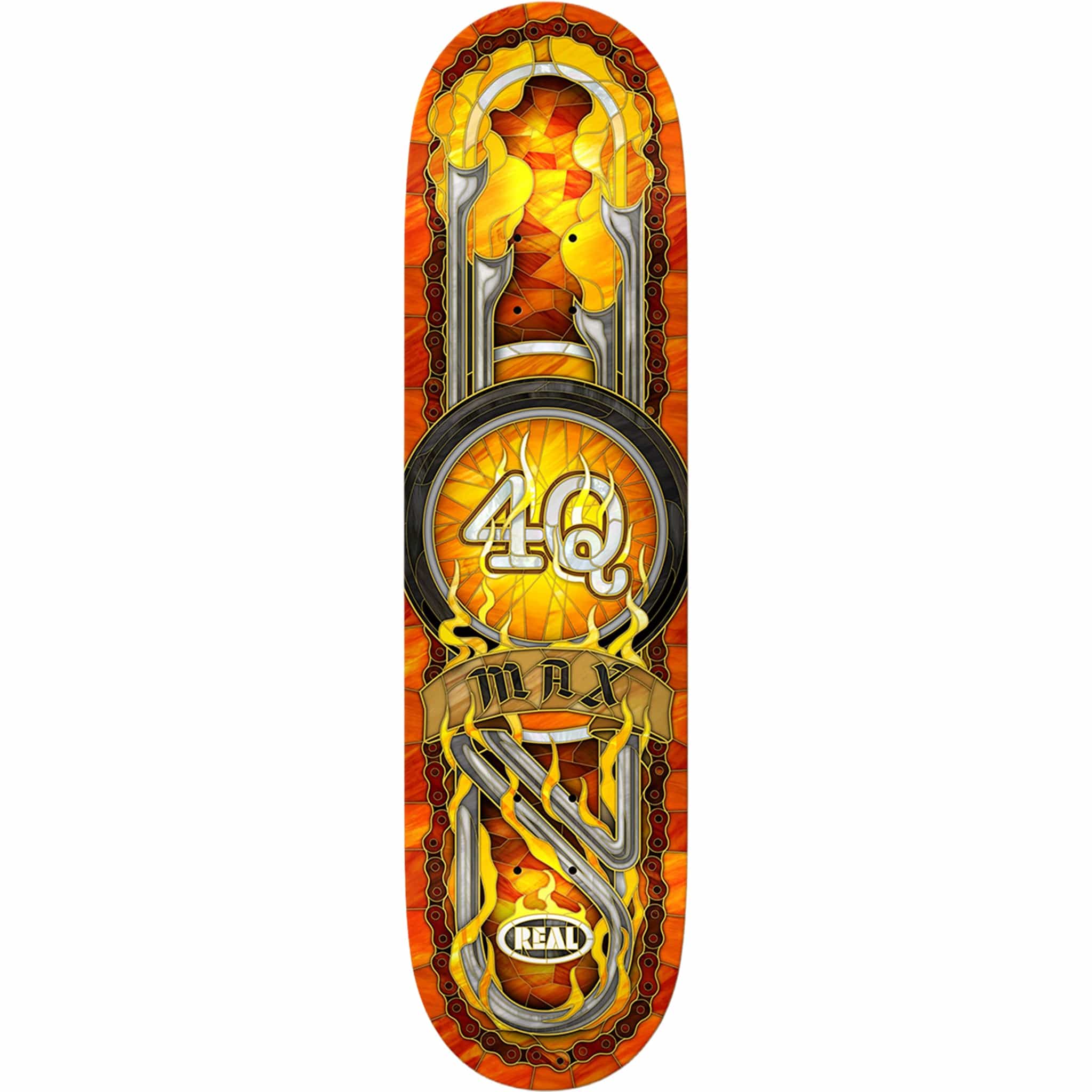 Real Max Schaaf 4Q Cathedral Skateboard Deck 8.5"