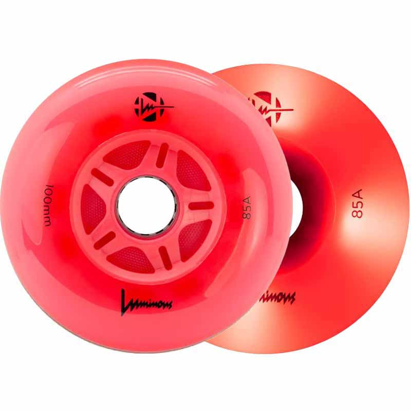Luminous LED 100mm/85A Wheels (Pack of 3)