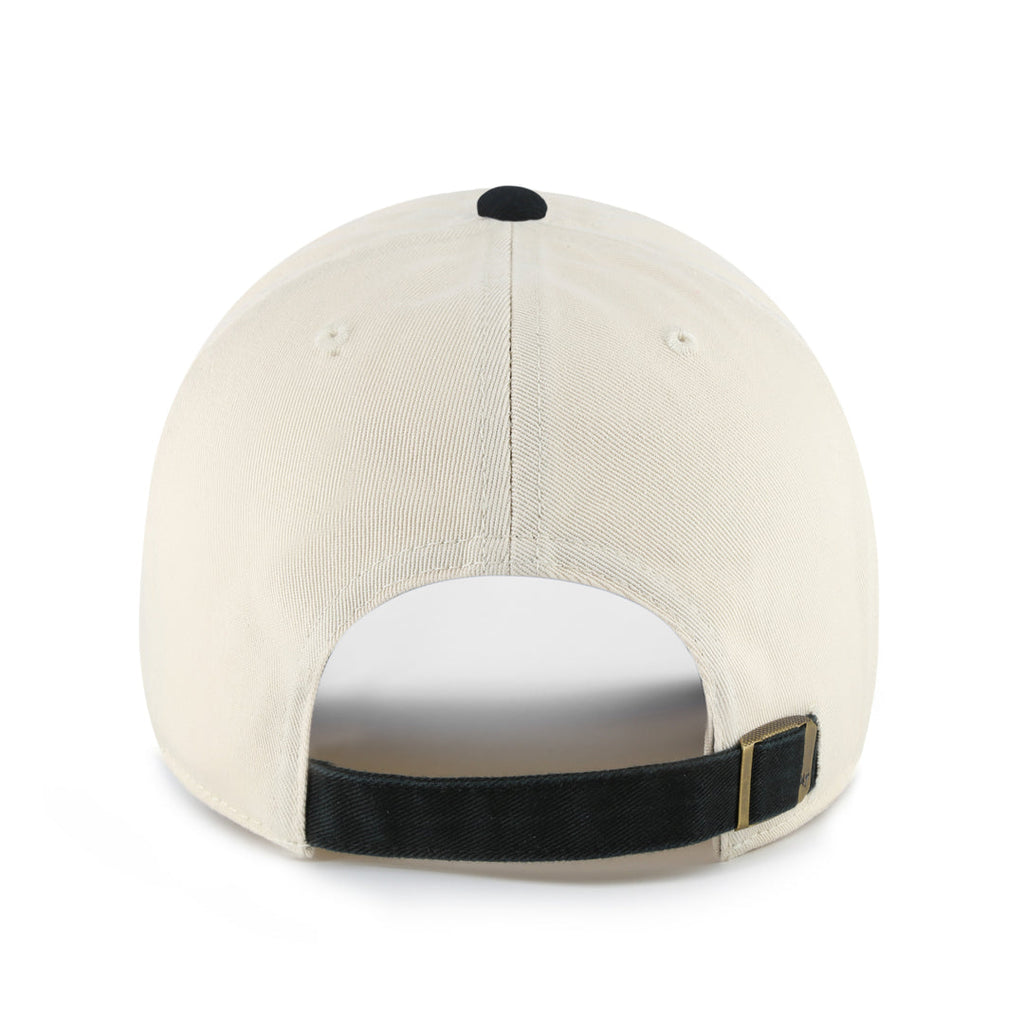 Hockey Canada IIHF 47 Brand Men's Beige/Black 2002 Logo Sure Shot Clean Up Adjustable Hat