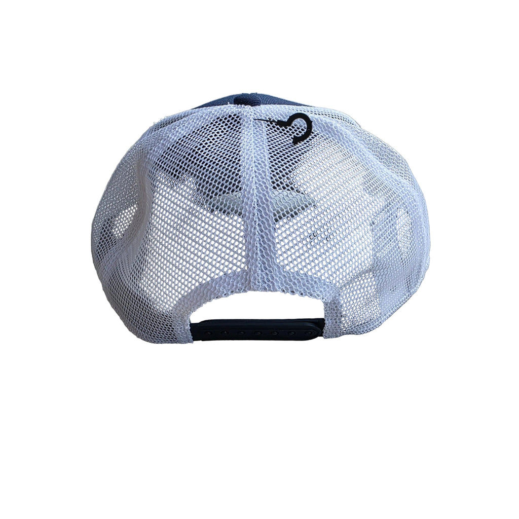 Toronto Blue Jays MLB Nike Men's Navy/White Dri-Fit Rise Structured Trucker Adjustable Hat