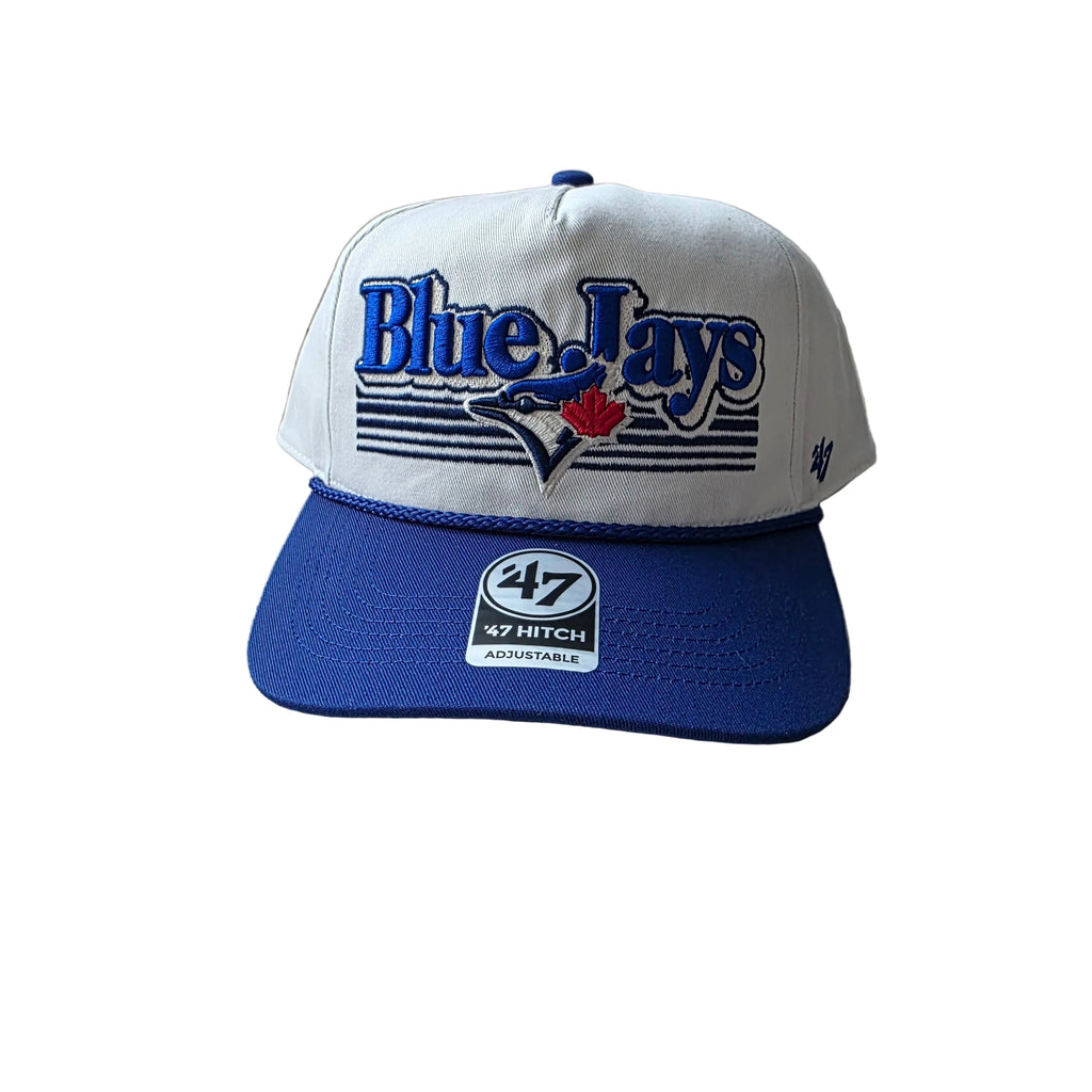 Toronto Blue Jays MLB 47 Brand Men's Scrip Fade Two Tone Rope Hitch Adjustable Hat