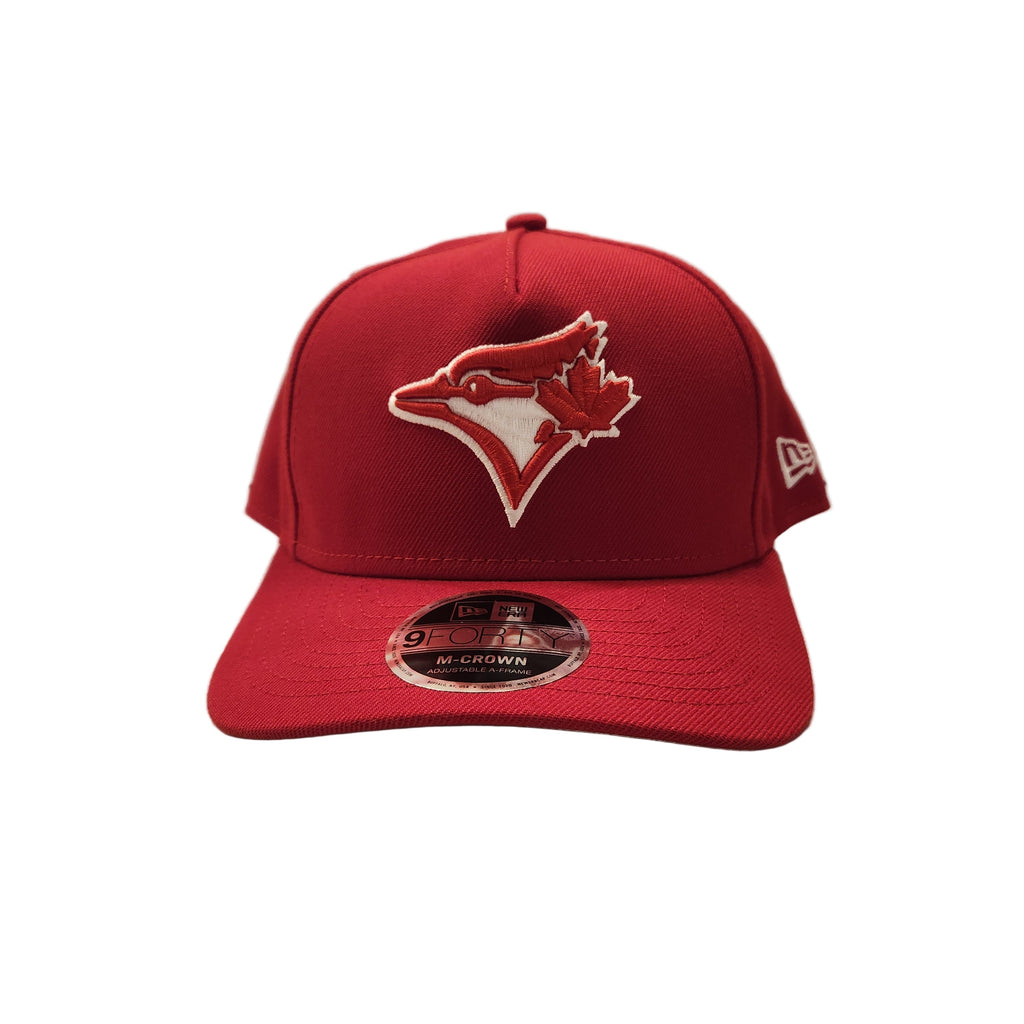 Toronto Blue Jays MLB New Era Men's Red 9Forty M-Crown Adjustable A-Frame Hat