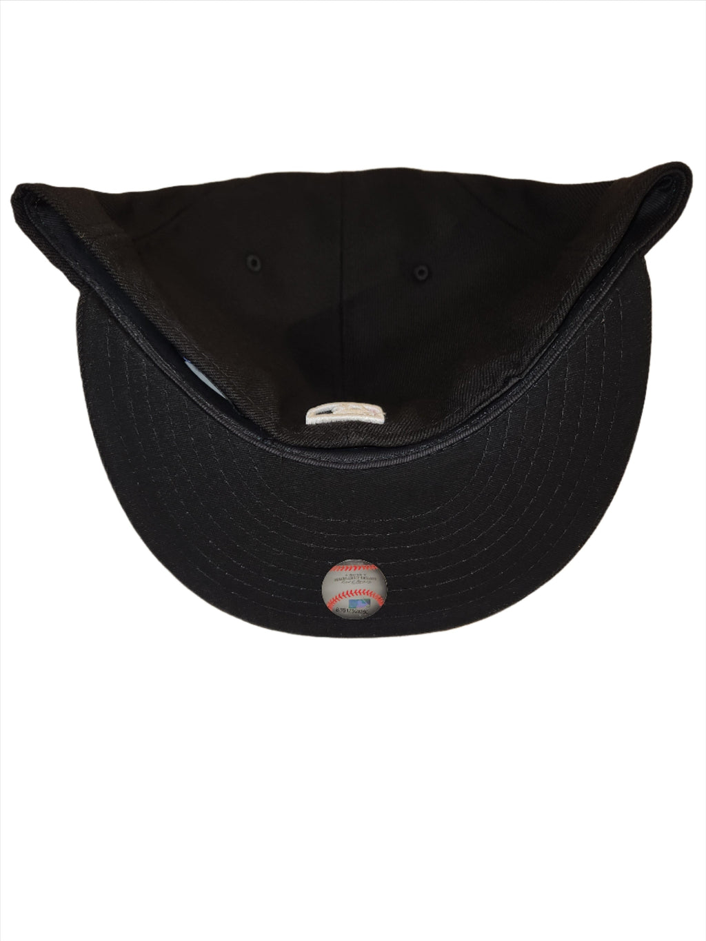 Toronto Blue Jays MLB New Era Men's Black White 59Fifty Red Leaf Fitted Hat