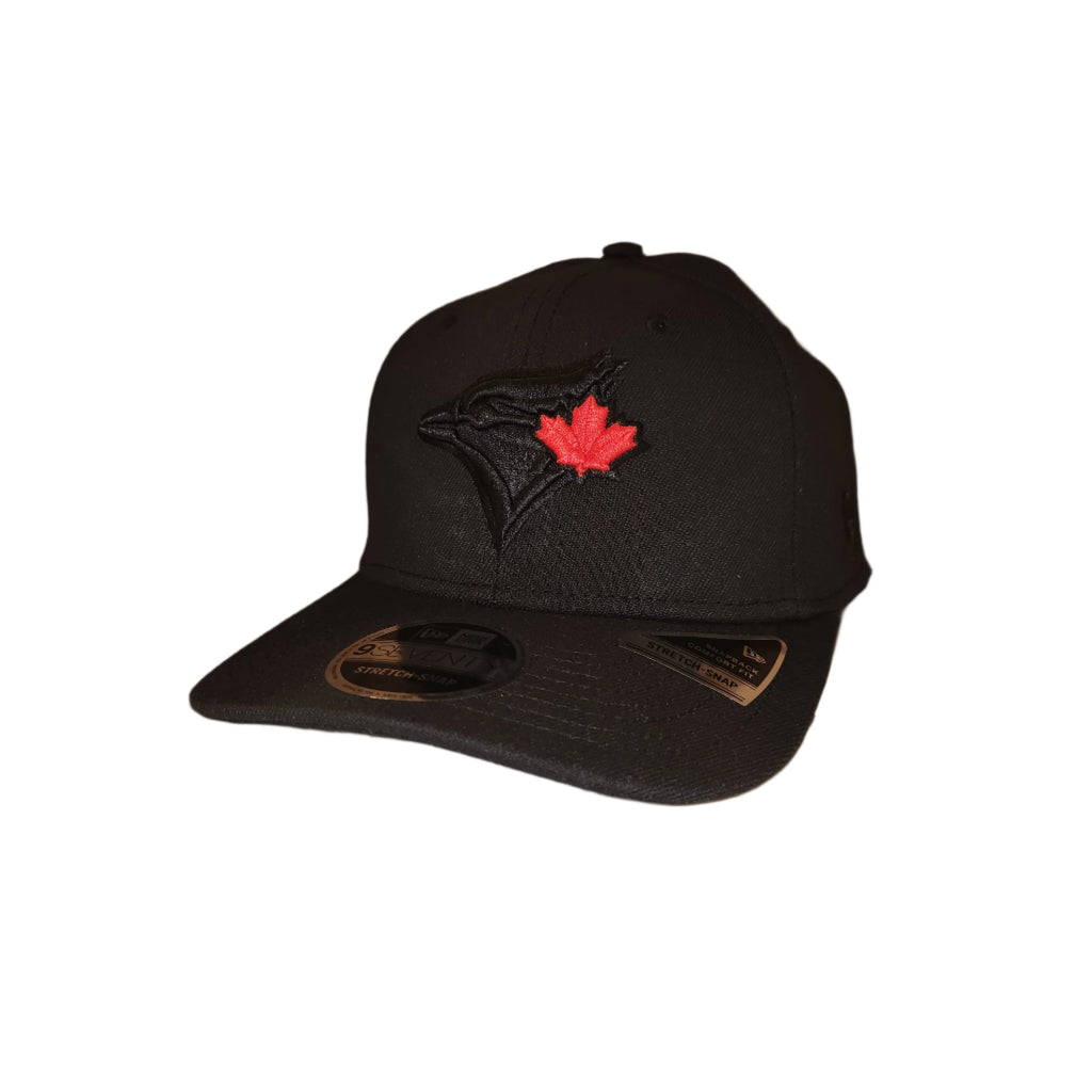 Toronto Blue Jays MLB New Era Men's Black Red Leaf 9Seventy Snapback Hat