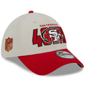 New Era San Francisco 49ERS 2023 NFL Draft 39THIRTY Flex Hat - Stone/Red