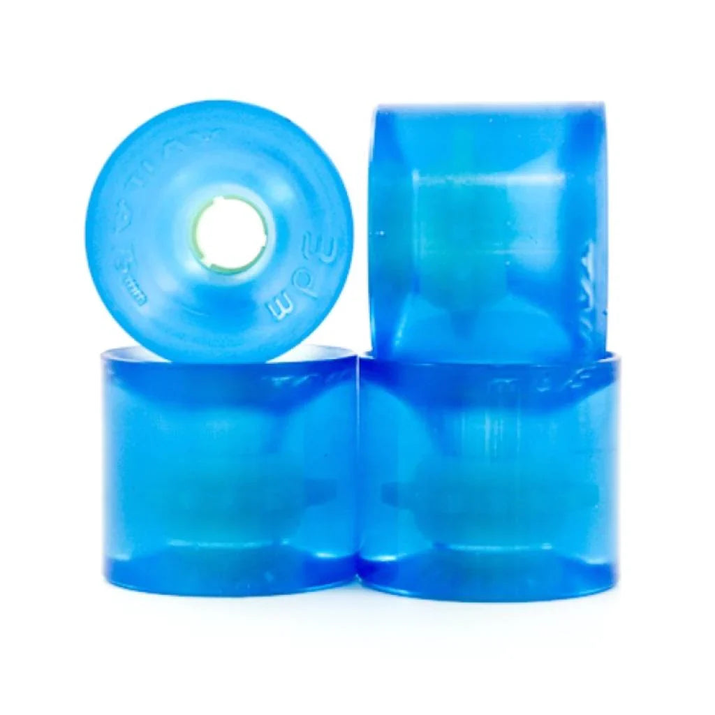 Seismic 3DM Avila Wheels 75x65mm 75a - Crystal Clear Blue (Set of 4)