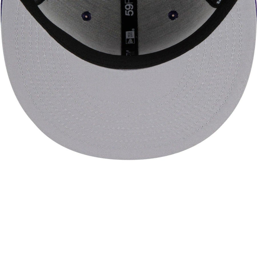 Los Angeles Lakers New Era Purple City Cluster 59FIFTY Fitted Hat- Purple