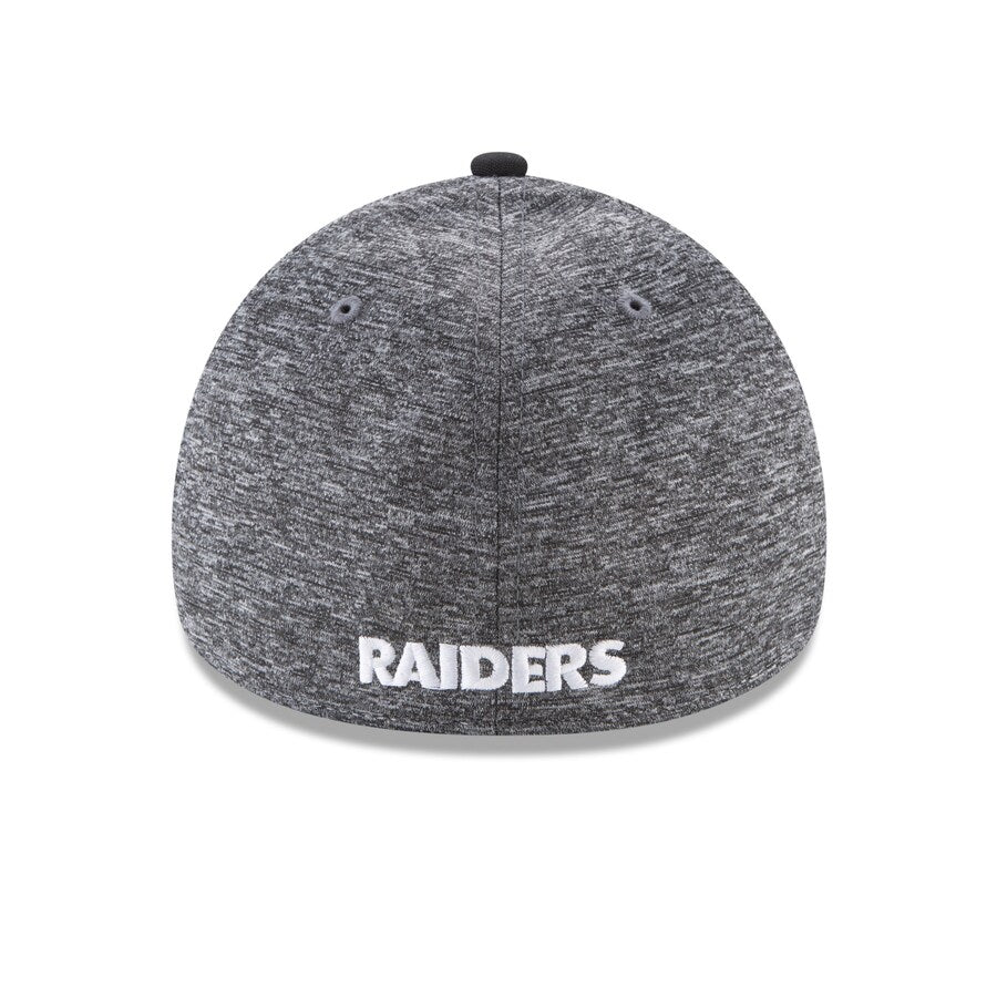 Las Vegas Raiders New Era Fierce Fill 39THIRTY Flex Hat - BLACK/GREY