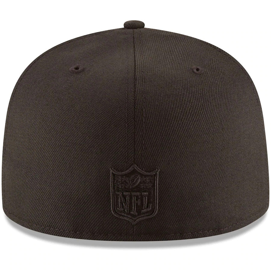 San Francisco 49ers Black on Black 59FIFTY Fitted Hat