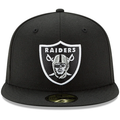 Las Vegas Raiders New Era Basic 59FIFTY Fitted Hat - Black