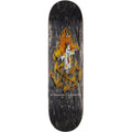 Toy Machine Templeton Charred Cross Skateboard Deck Black Stain 8.5"