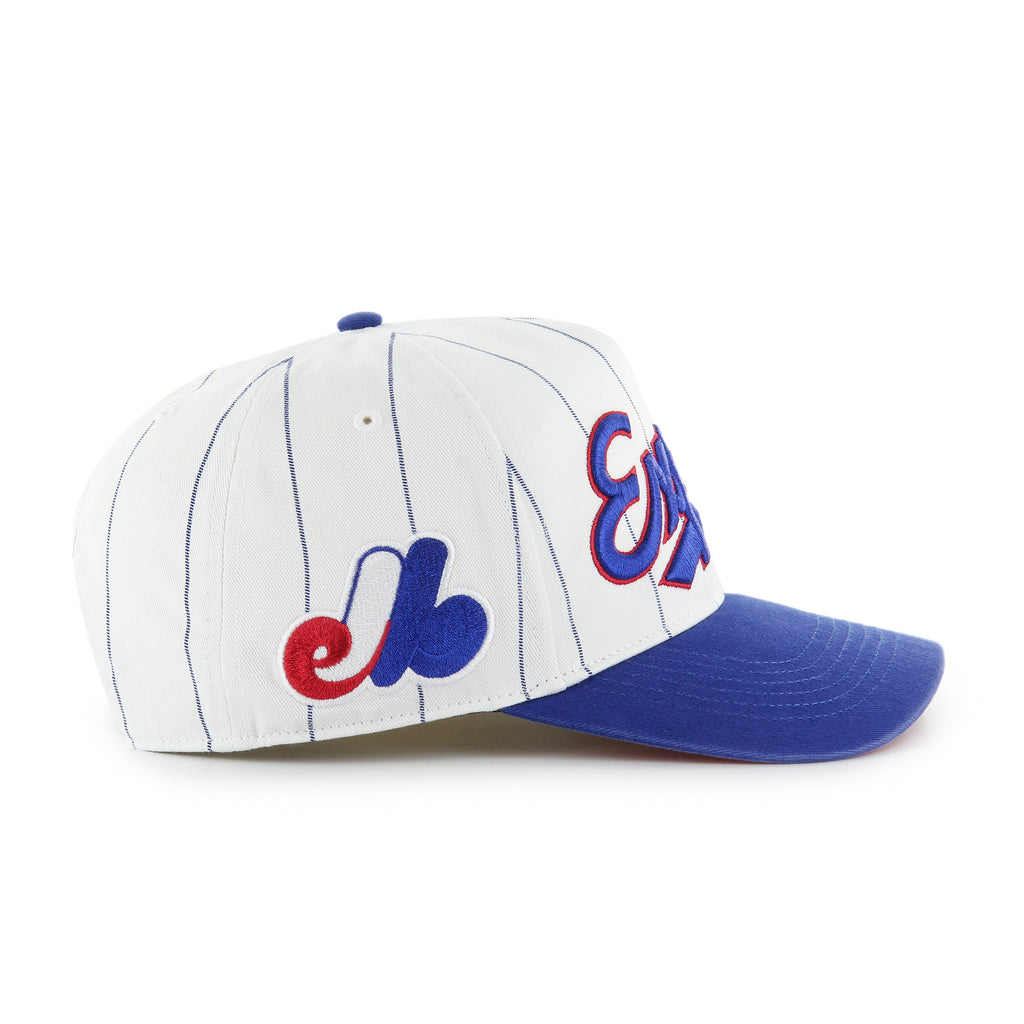Montreal Expos MLB 47 Brand Men's Double Header Pinstripe Hitch Snapback