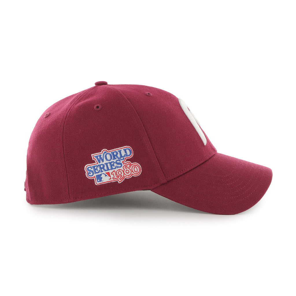 Philadelphia Phillies MLB 47 Brand Men's Burgundy 1980 World Series MVP Sure Shot Snapback