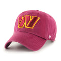 Washington Commanders NFL 47 Brand Men's Burgundy Clean up Adjustable Hat