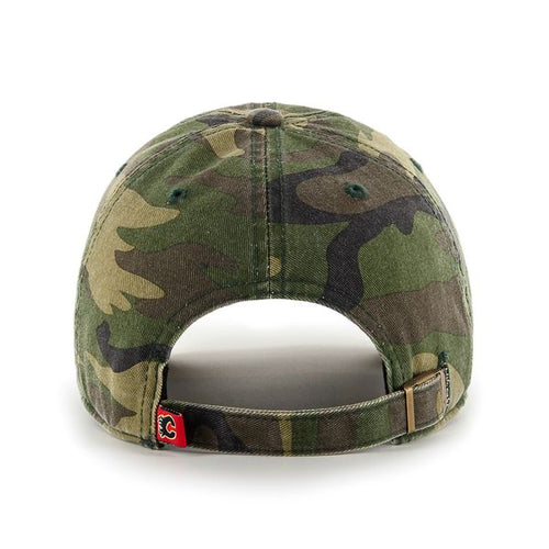 Calgary Flames NHL 47 Brand Men's Camo Clean up Adjustable Hat