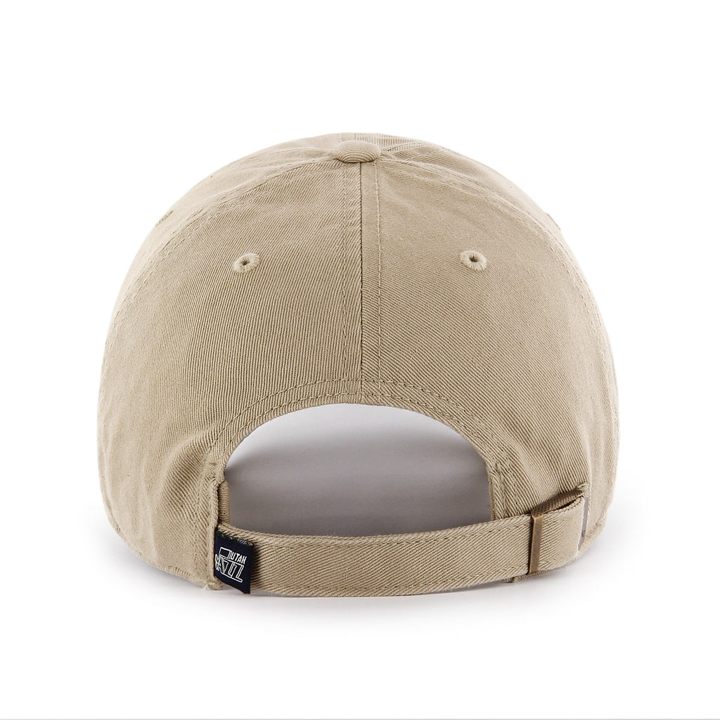 Utah Jazz NBA 47 Brand Men's Beige Clean Up Adjustable Hat