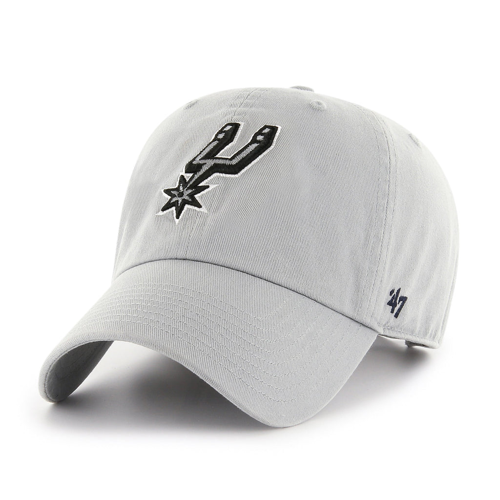 San Antonio Spurs NBA 47 Brand Men's Grey Clean Up Adjustable Hat