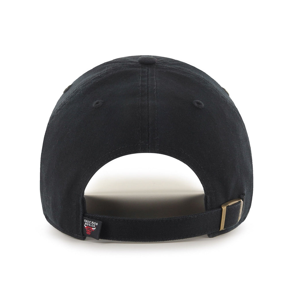 Chicago Bulls NBA 47 Brand Men's Black Clean Up Adjustable Hat