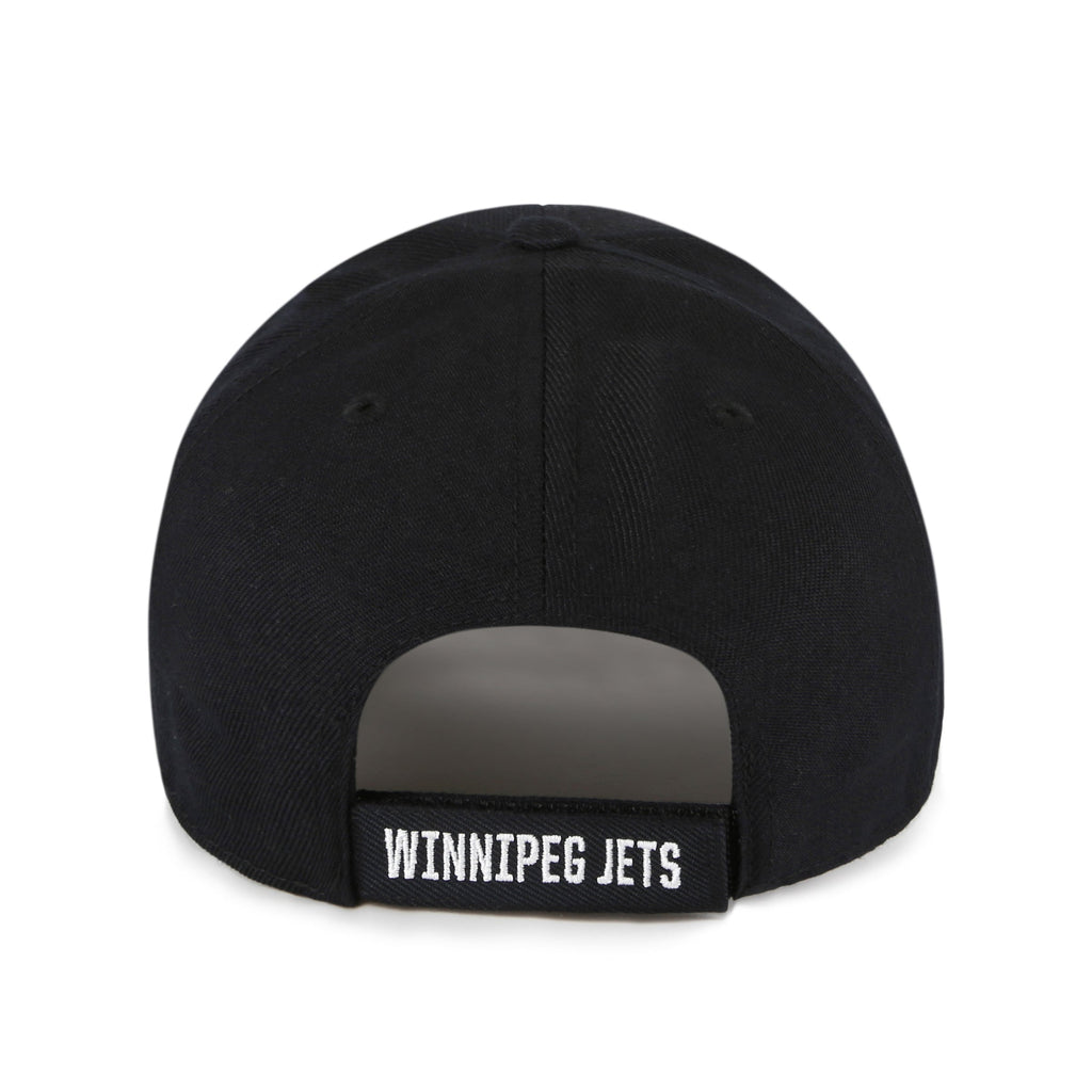 Winnipeg Jets NHL 47 Brand Men's Black/White MVP Adjustable Hat