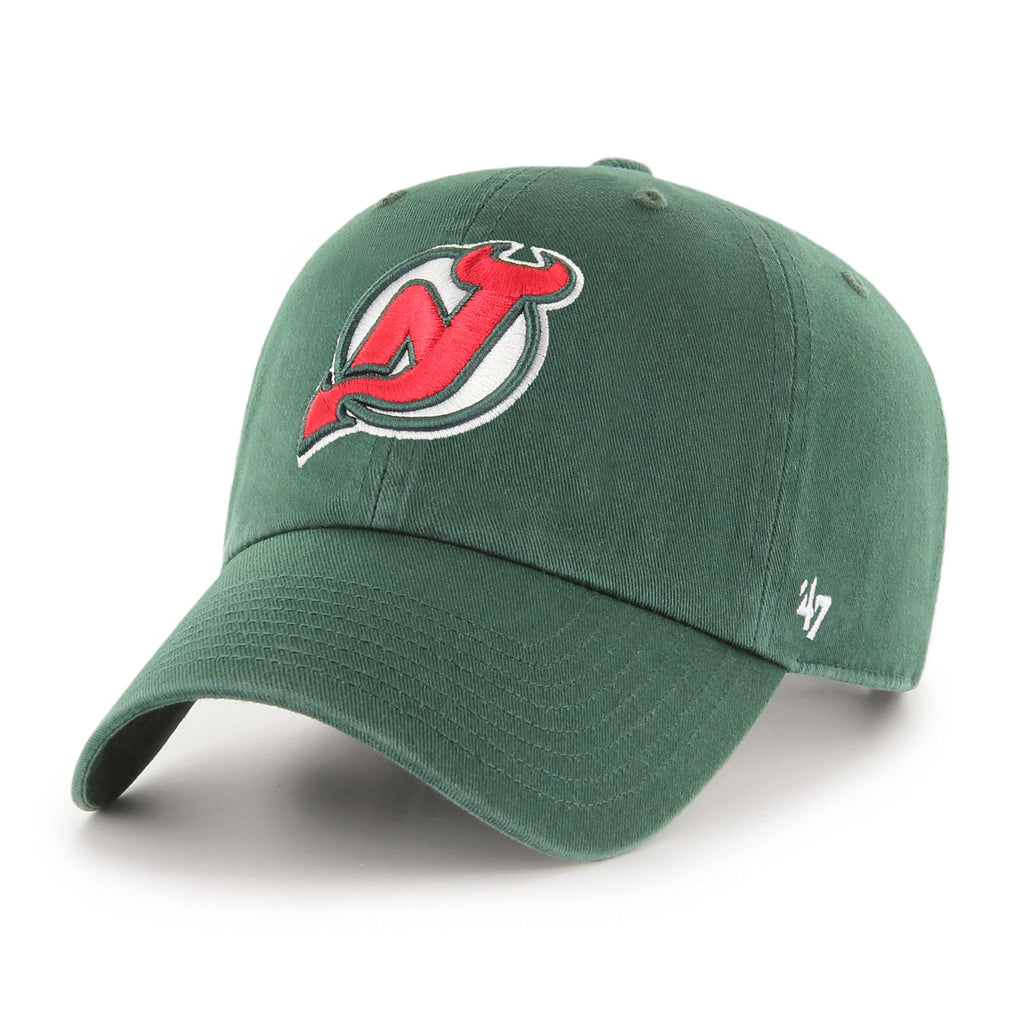 New Jersey Devils NHL 47 Brand Men's Green Vintage Clean Up Adjustable Hat