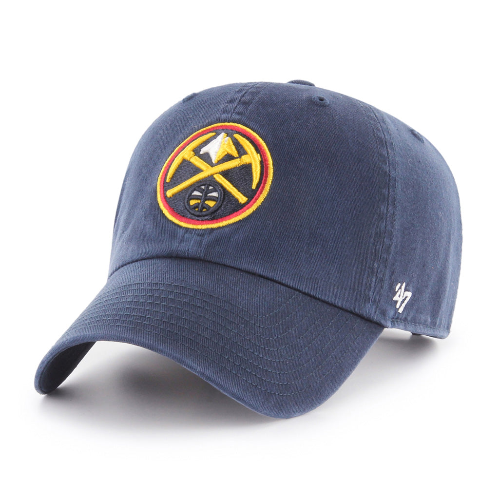 Denver Nuggets NBA 47 Brand Men's Navy Alternate Clean Up Adjustable Hat